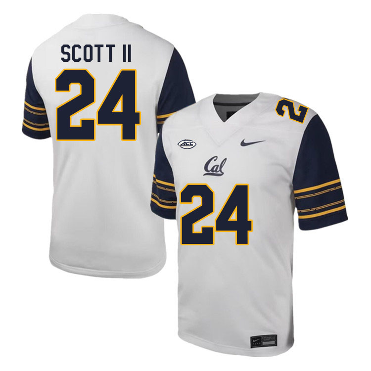 Men #24 Marcus Scott II California Golden Bears ACC Conference College Football Jerseys Stitched Sal